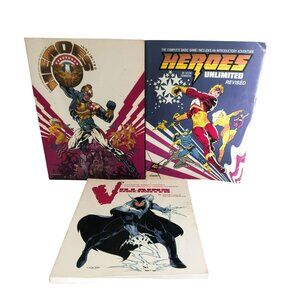 Palladium Heroes Unlimited & Villains Unlimited RPG Books Set
